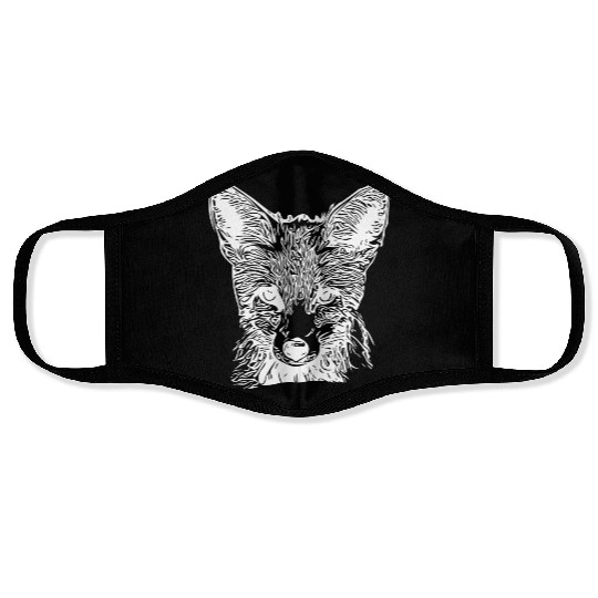 Cute Cub Drawing Face Masks