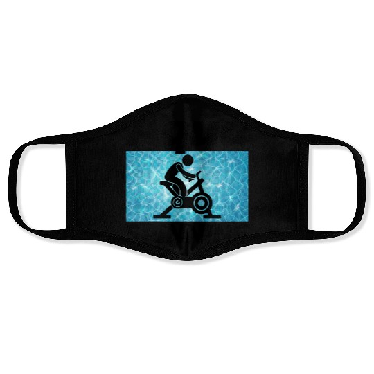 Aqua Cycling Swimming Pool Fitness Training Coach Face Masks
