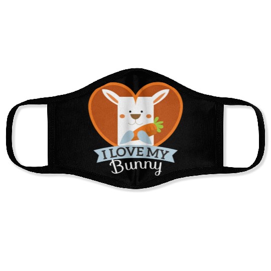 I love my bunny Face Masks