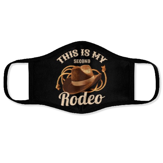 Rodeo Bull Riding Livestock Show Farmer Cattle Face Masks