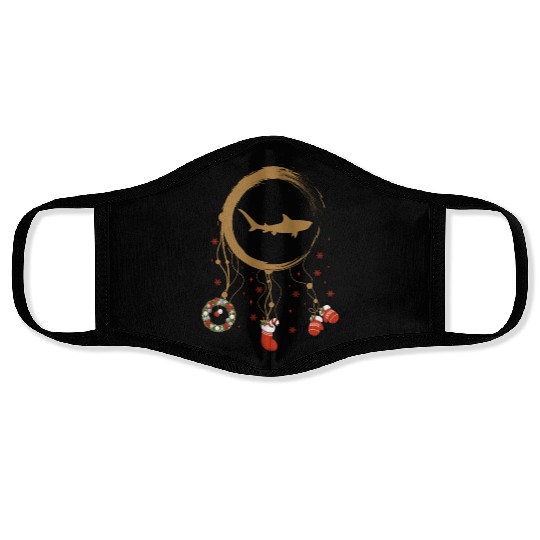 Winter dreamcatcher Christmas Tiger Shark Face Masks