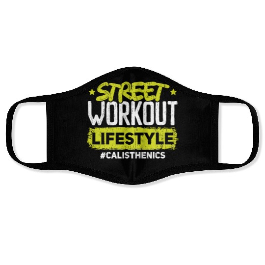 Street Workout Lifestyle Fitness Calisthenics Face Masks
