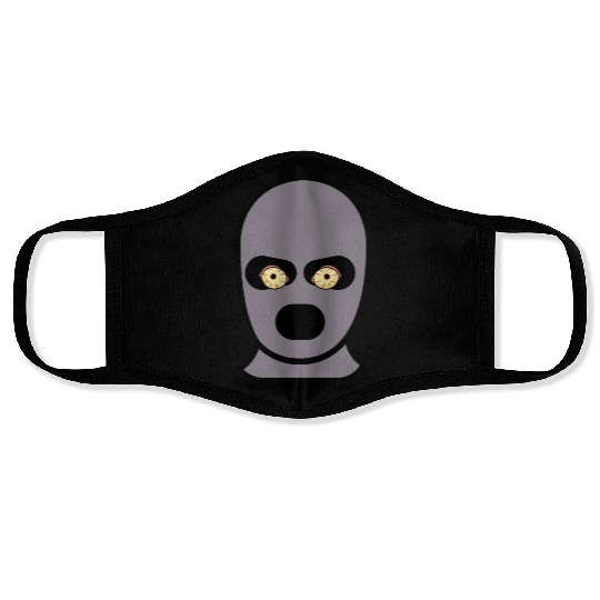 grey thief ski mask Face Masks