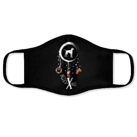 dog dreamcatcher Christmas American Foxhound Face Masks