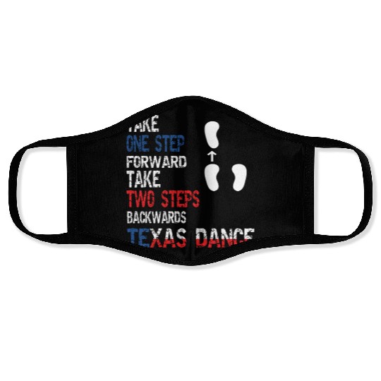 Country Western two-step Dance Cool Texas Face Masks