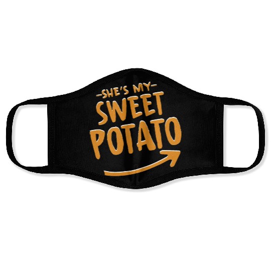 She Is My Sweet Potato Face Masks