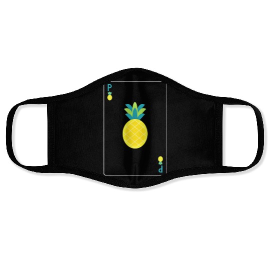 Open Faced Chinese Poker Pineapple Face Masks