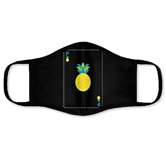 Open Faced Chinese Poker Pineapple Face Masks