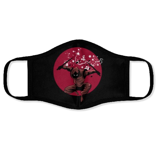 Red Sun Retro Japan Classic 1988 Including Samurai Face Masks