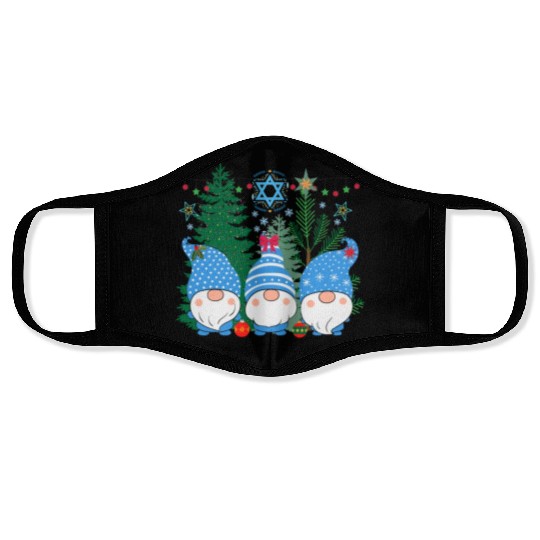 Merry Christmukkah, Jewish Christmas, Hanukkah Face Masks