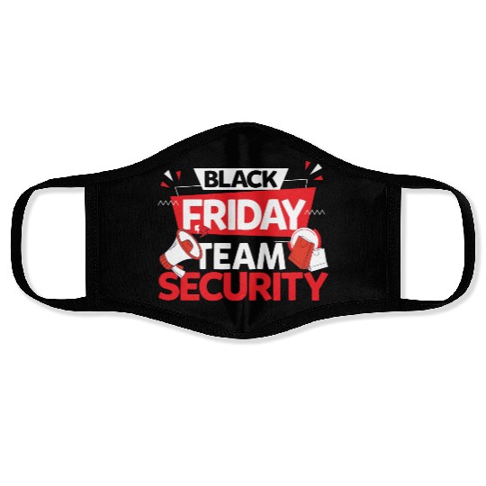 Black Friday Team Security for Shopping Fans and Face Masks