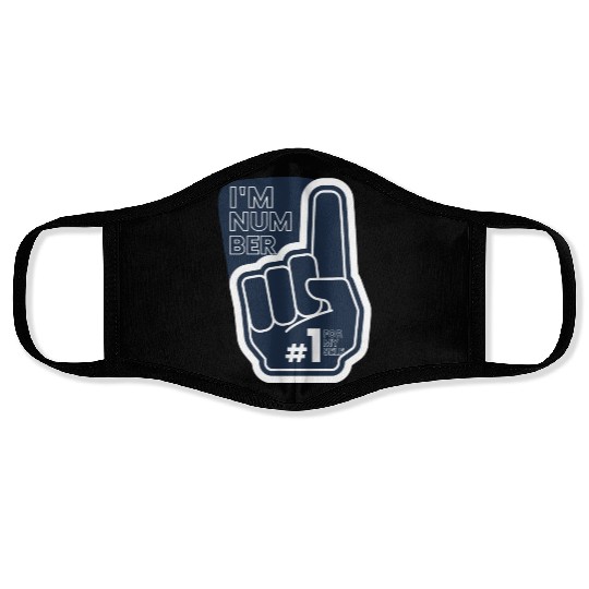 I'm number 1 affirmation Face Masks
