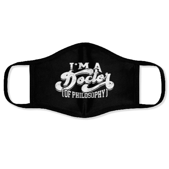 Doctor Of Philosophy Doctorate Phd Student Face Masks