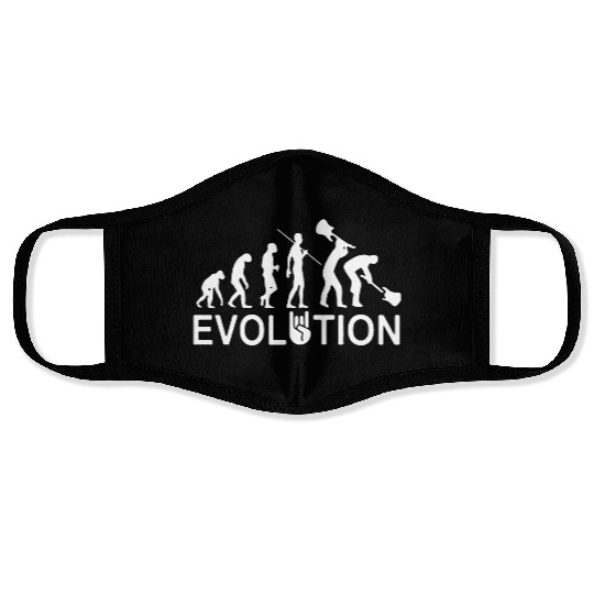 Evolution Of Guitar Man Face Masks