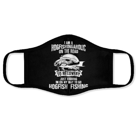 Hog Fish Merch Funny Great Fishermen Face Masks