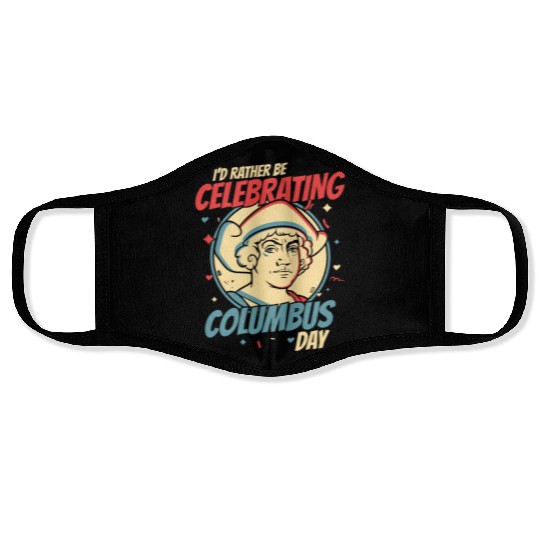 Columbus Day 1492 Face Masks