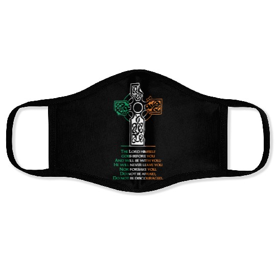 Celtic cross Face Masks