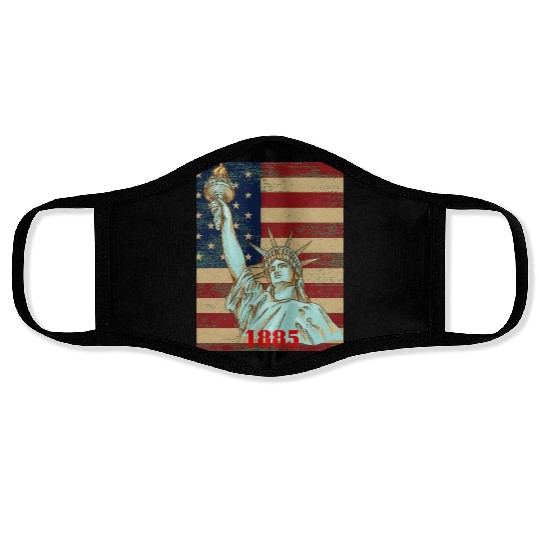 LOVE-Statue of Liberty Face Masks