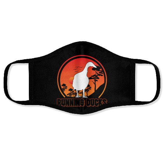 Indian Runner Duck Young Bottle Face Masks