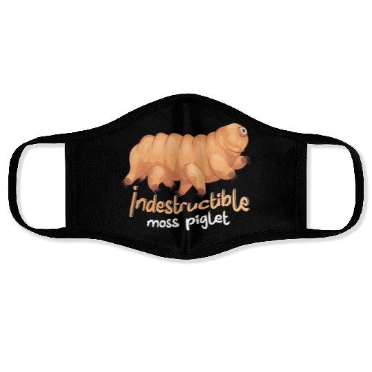 Indestructible Moss Piglet Science Tardigrade Face Masks