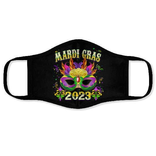 New Orleans Mardi Gras Festival 2023 Face Masks