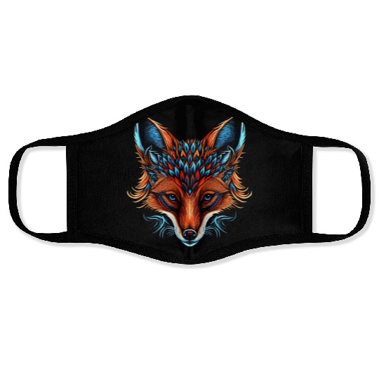 Tribal Fox Face Masks
