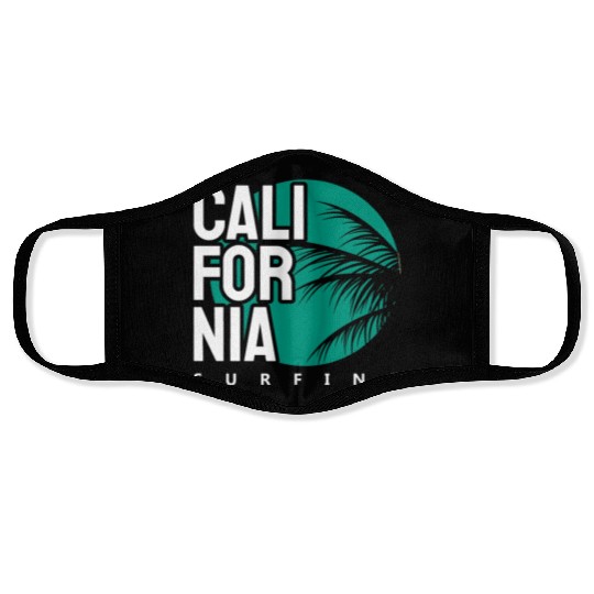 California surfing Face Masks