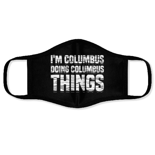 Columbus Day 1492 Face Masks