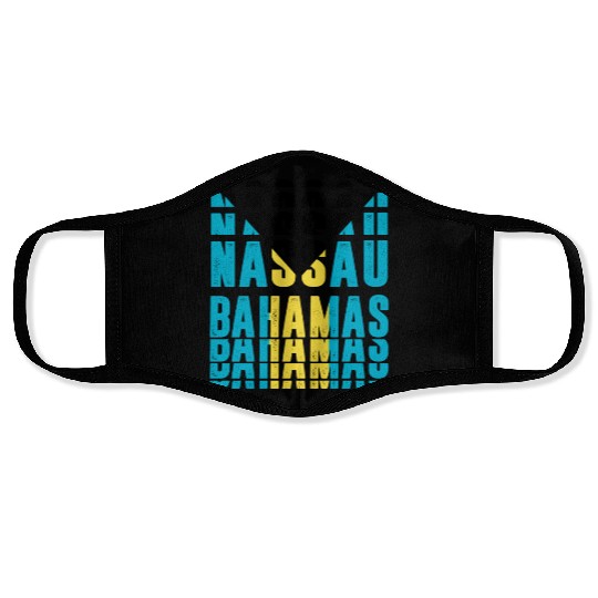 Nassau Bahamas flag design Face Masks