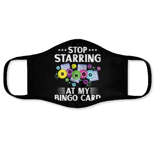 Bingo Card Game Grandma Bingo Player Bingo Cards Face Masks