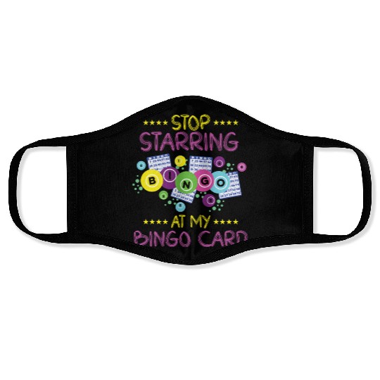 Bingo Card Game Grandma Bingo Player Bingo Cards Face Masks