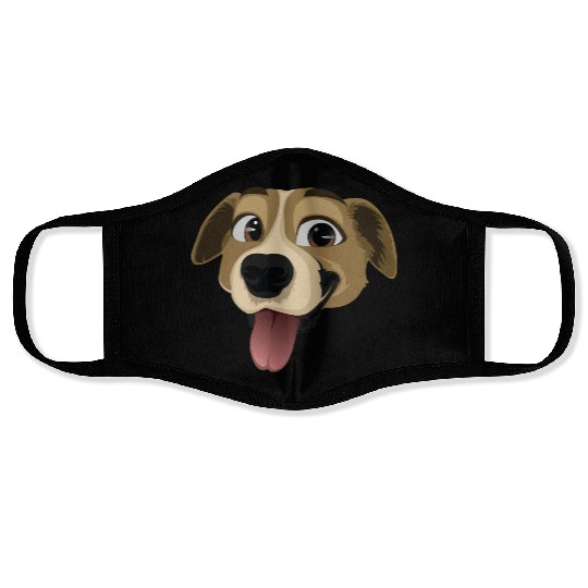 Golden Retriever Happy Dog Owners Pet Lover Gifts Face Masks