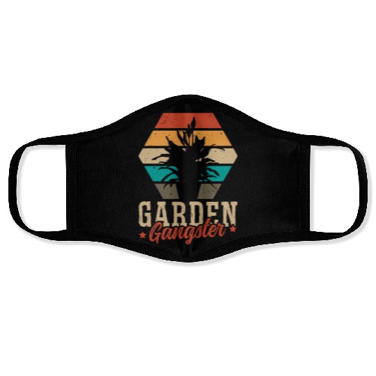 GARDEN GANGSTER I Plants Gardener Gardening Face Masks