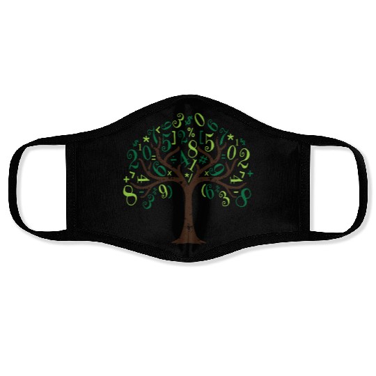 Math Tree Math Tree Mathematics Face Masks