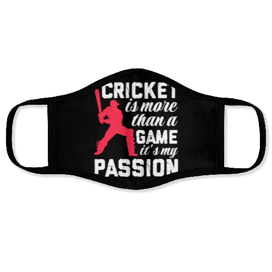 Cricket Is More Than A Game It's A Passion Face Masks