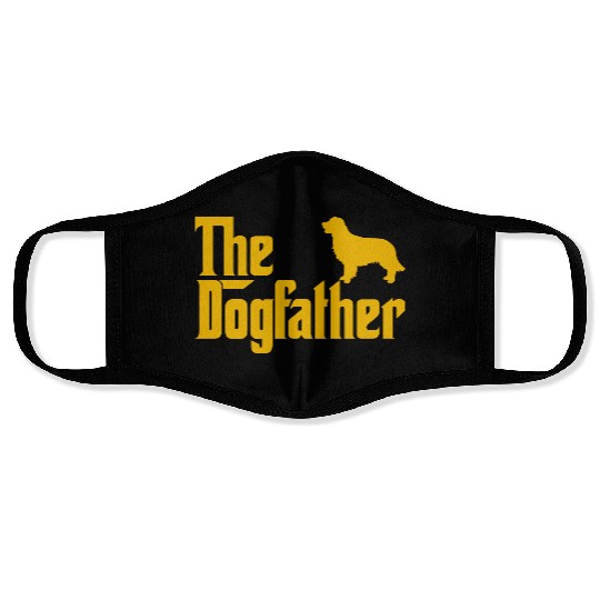Golden Retriever Dogfather Dog Lover Godfather Sty Face Masks