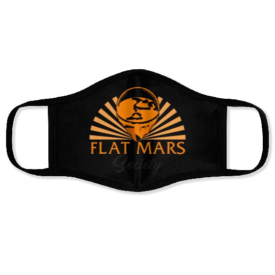 Mars Face Masks, Flat Mars Society Mars Face Masks, Science