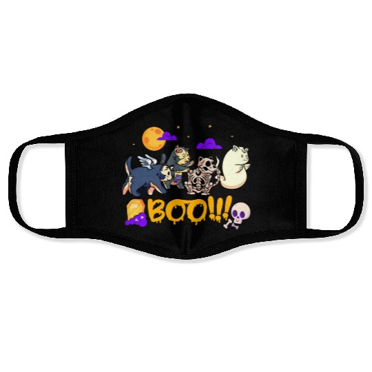Boo! | Spooky Funny Halloween | Mummy Skeleton Face Masks