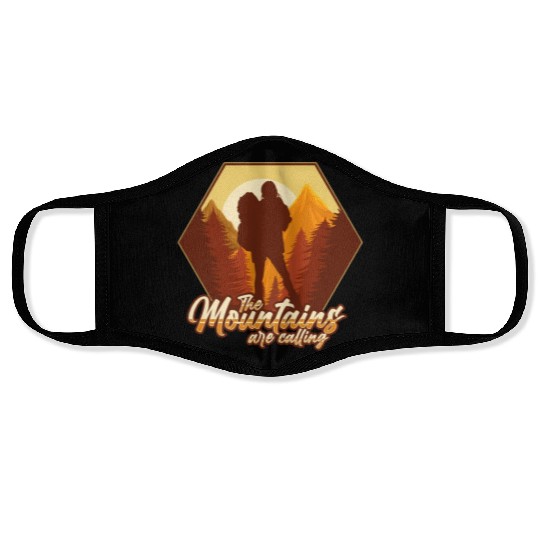 The mountains are calling Face Masks