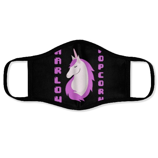 Harlow And Popcorn Merch Popcorn The Pony Face Masks
