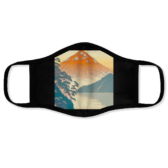 Japanese Landscape Ukiyo e Style Face Masks