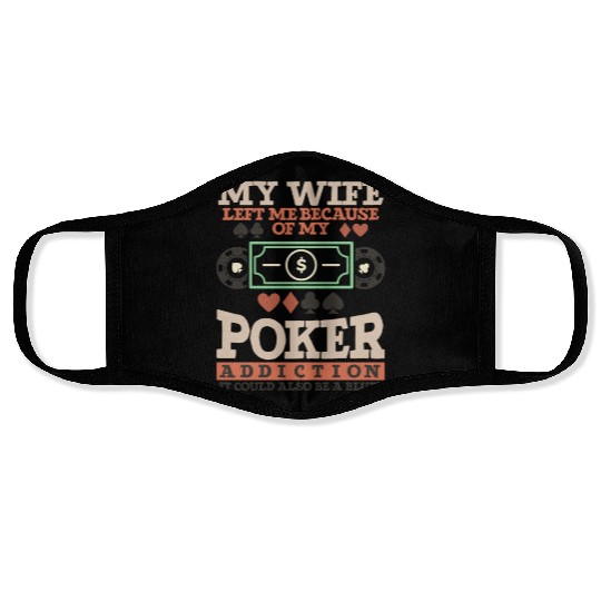 Poker Casino Poker Player Gambling Roulette Gift Face Masks