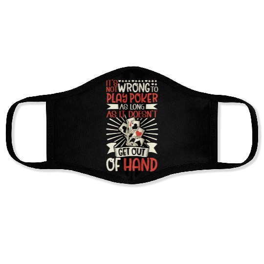 Poker Casino Poker Player Gambling Roulette Face Masks