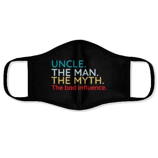 Uncle Face Masks, Crazy Uncle Face Masks, Funny for Uncle