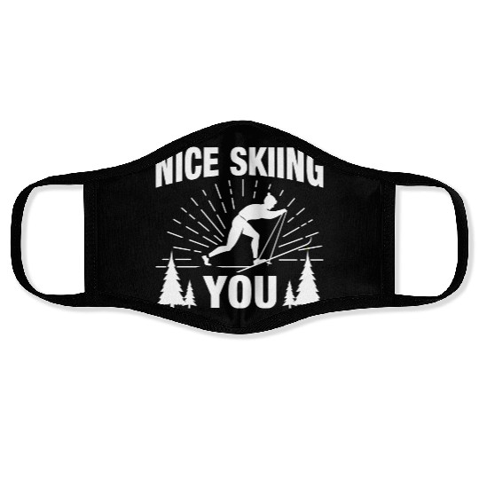 Skiier Sport Lifestyle Winter Ski Apparel Gifts Face Masks