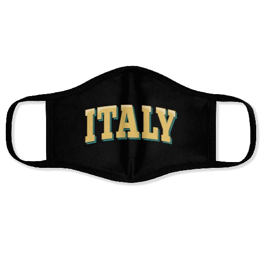 Italy - Italy lettering Face Masks