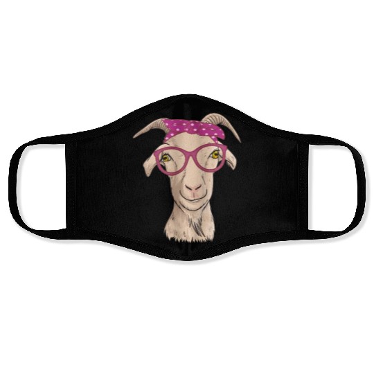 Cute Goat Farmer Farm Animal Face Masks