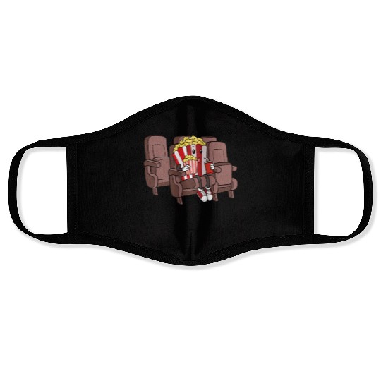 Movie Watching Cinema Popcorn Binge Watching Face Masks