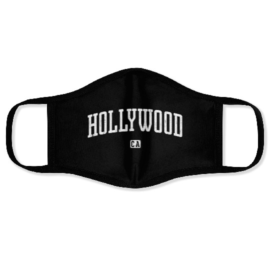 Hollywood California Vintage Face Masks