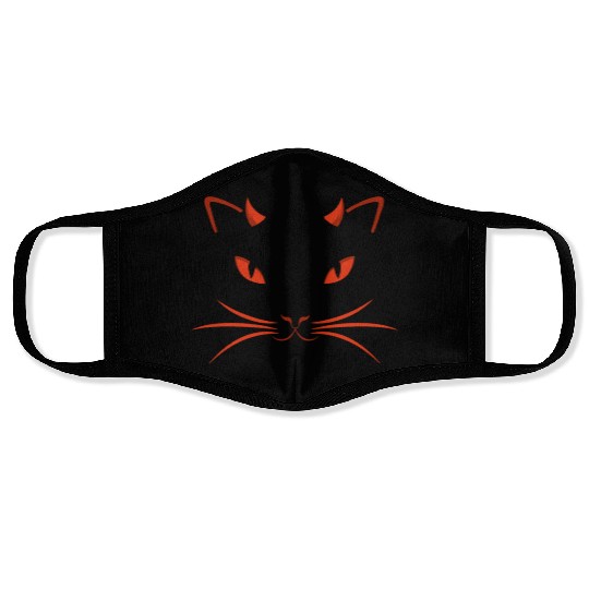 Devil cat Face Masks
